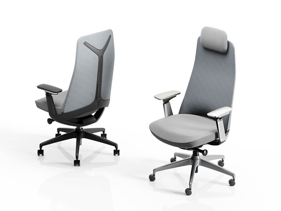 Yukon Grey Ergonomic Chair